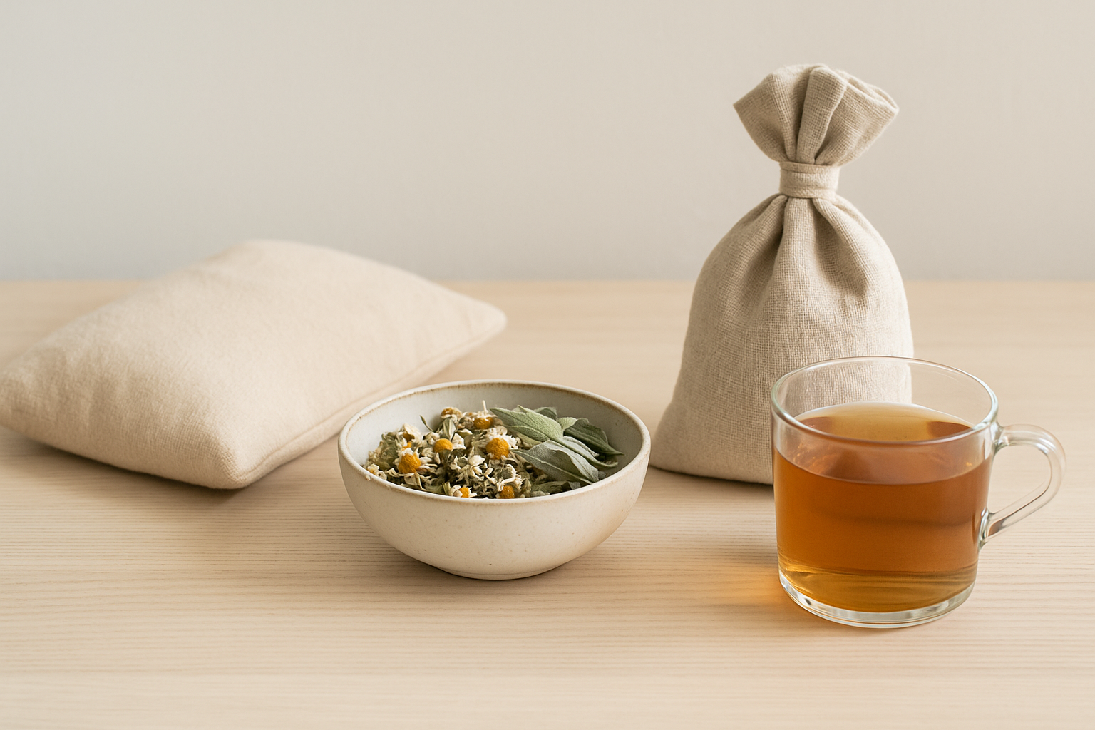 Народные средства: тёплые компрессы и травы